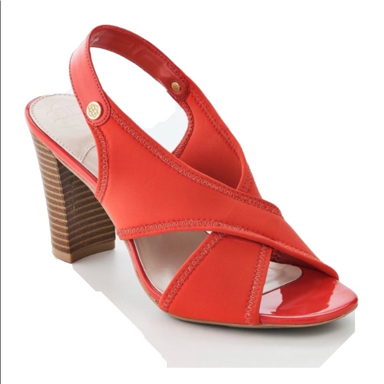 Dana Buchman Coral Wooden Sadie Stretchy Sandals